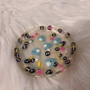 Cute Resin Trinket Dish with Totoro and Soot Sprite